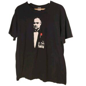 The Godfather Il Padrino T Shirt XL Black Vito Corleon Movie Graphic